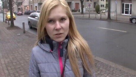 Hot German Blonde Trying Sperm