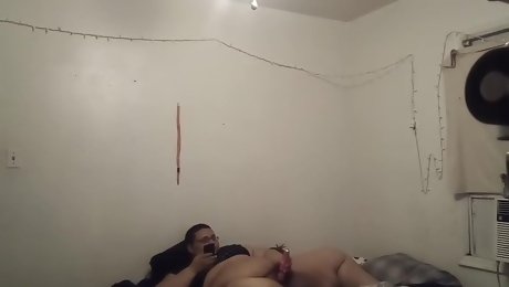 catches chubby teen 18+ getting high and masturbating