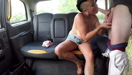 Short haired Nympho With Tattoos Screwed By Horny Ta